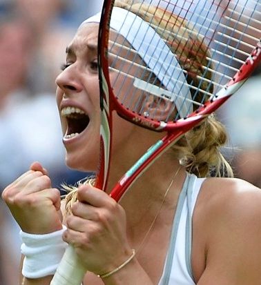 Sabine Lisická na Wimbledonu 2013 (výřez) | Foto: Reuters