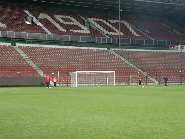 Sparta trénuje v rumunské Kluži na utkání evropské ligy. | Foto: Aktuálně.cz