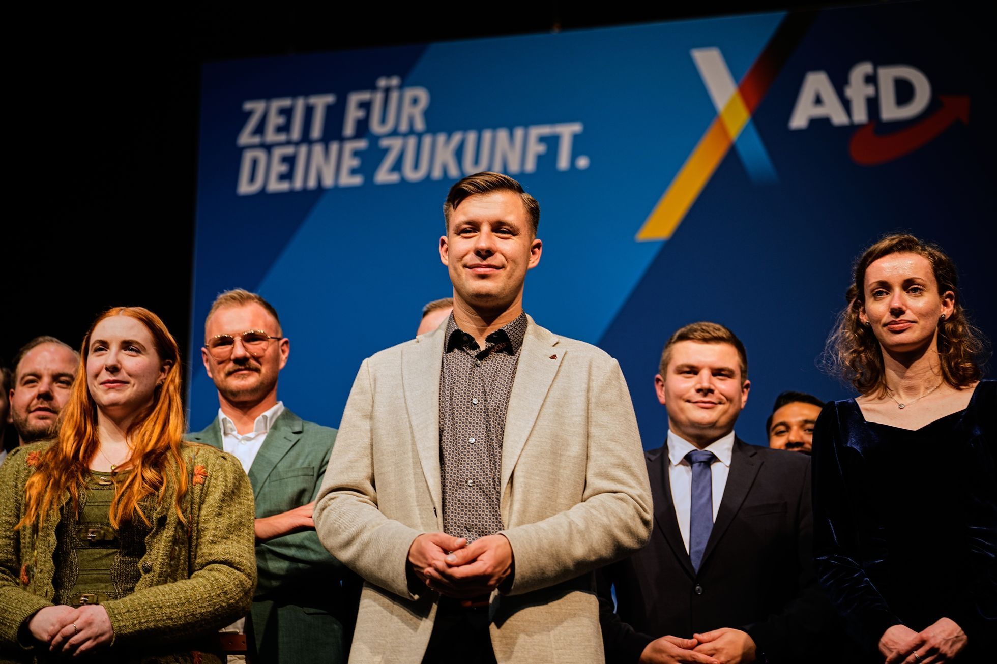 Mladík pronesl na sjezdu mladé AfD plamenný projev, mnohým připomínal Hitlera