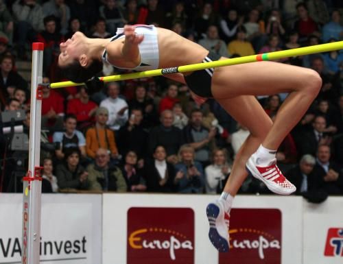 Chorvatská výškařka Blanka Vlašičová v Banské Bystrici 13. ročník mezinárodního výškařského mítinku. Svým výkonem 205 centimetrů vytvořila nový chorvatský halový rekord | Foto: Aktuálně.cz