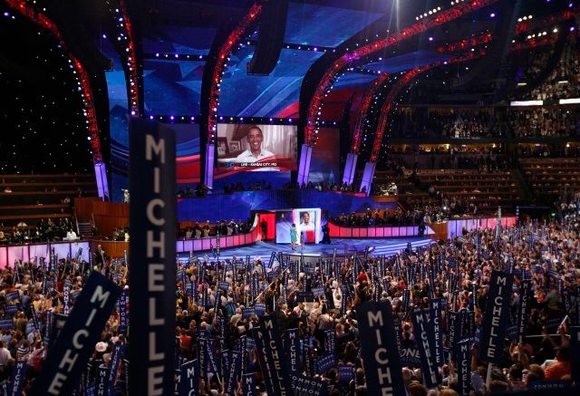 Obamova žena Michelle mluví v Denveru | Foto: Reuters