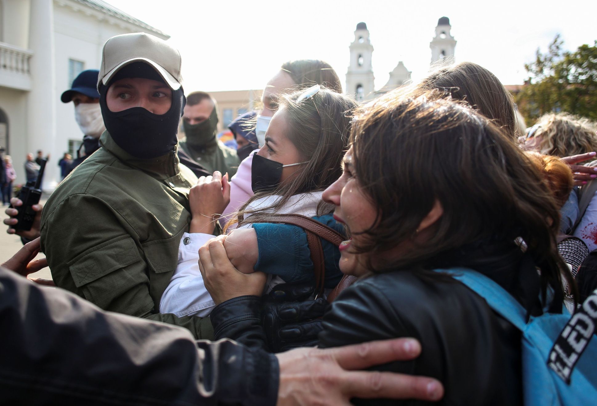 Police in Minsk arrested dozens of women, demonstrating against Lukashenko