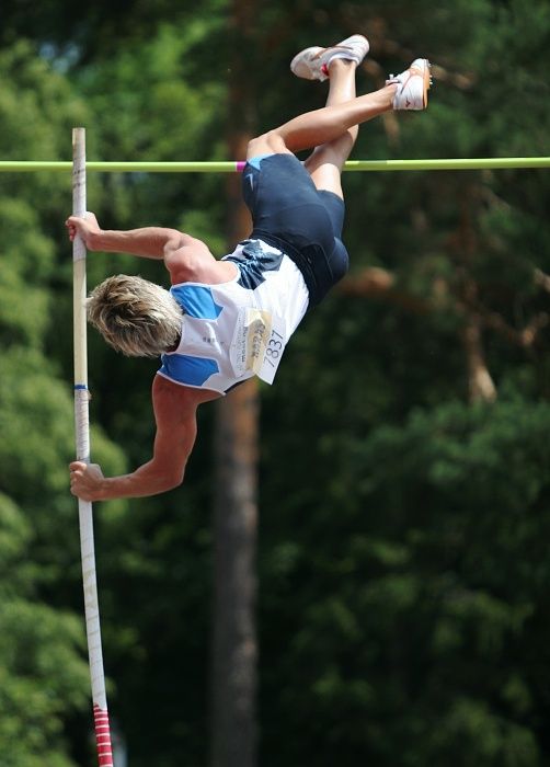 Josef Karas skončil ve skoku o tyči na výšce 4,6m. | Foto: Tomáš Adamec, Aktuálně.cz