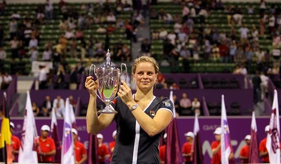 Kim Clijstersová slaví triumf na Turnaji mistryň | Foto: Reuters