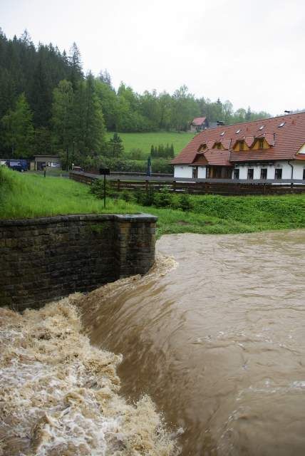 Stav na přítoku - přehrada Bystřička. | Foto: Pavel Kotrla