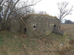 Poslední nabízený bunkr leží mezi železniční tratí a meandrem řeky Opavy, v blízkosti jezu Kravaře a golfového hřiště. I za něj zájemce zaplatí nejméně 25 400 korun. | Foto: Ministerstvo obrany ČR