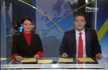 První společné vysílání Mirky Čejkové a Pavla Zuny | Foto: TV Prima