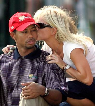 Tiger Woods a Elin Nordgrenová | Foto: Reuters