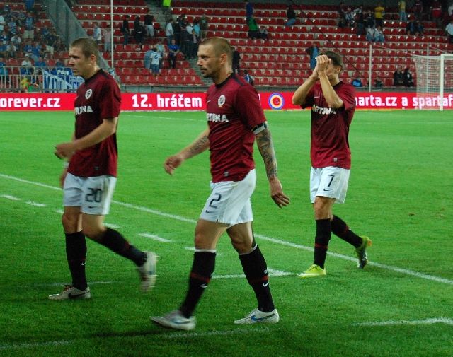 Do Polska si Sparta veze nadějnou výhru 1:0. | Foto: Jakub Šafránek