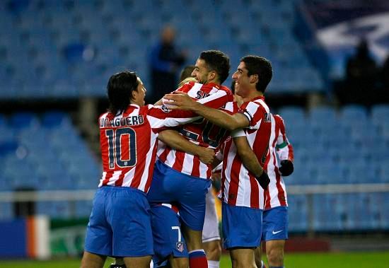 Atlético Madrid hrálo před prázdnými tribunami, přesto porazilo PSV | Foto: Reuters