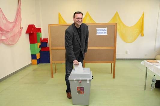 Petr Nečas září optimismem. | Foto: Občanská demokratická strana