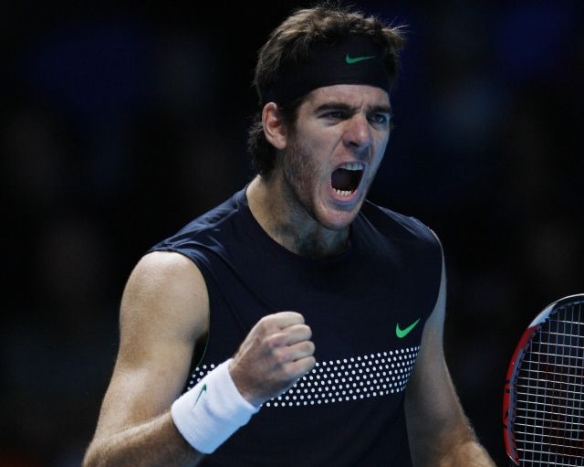 Juan Martín del Potro musel v zápase se Söderlingem dotahovat, ale nakonec semifinále vyhrál 2:1 na sety. | Foto: Reuters