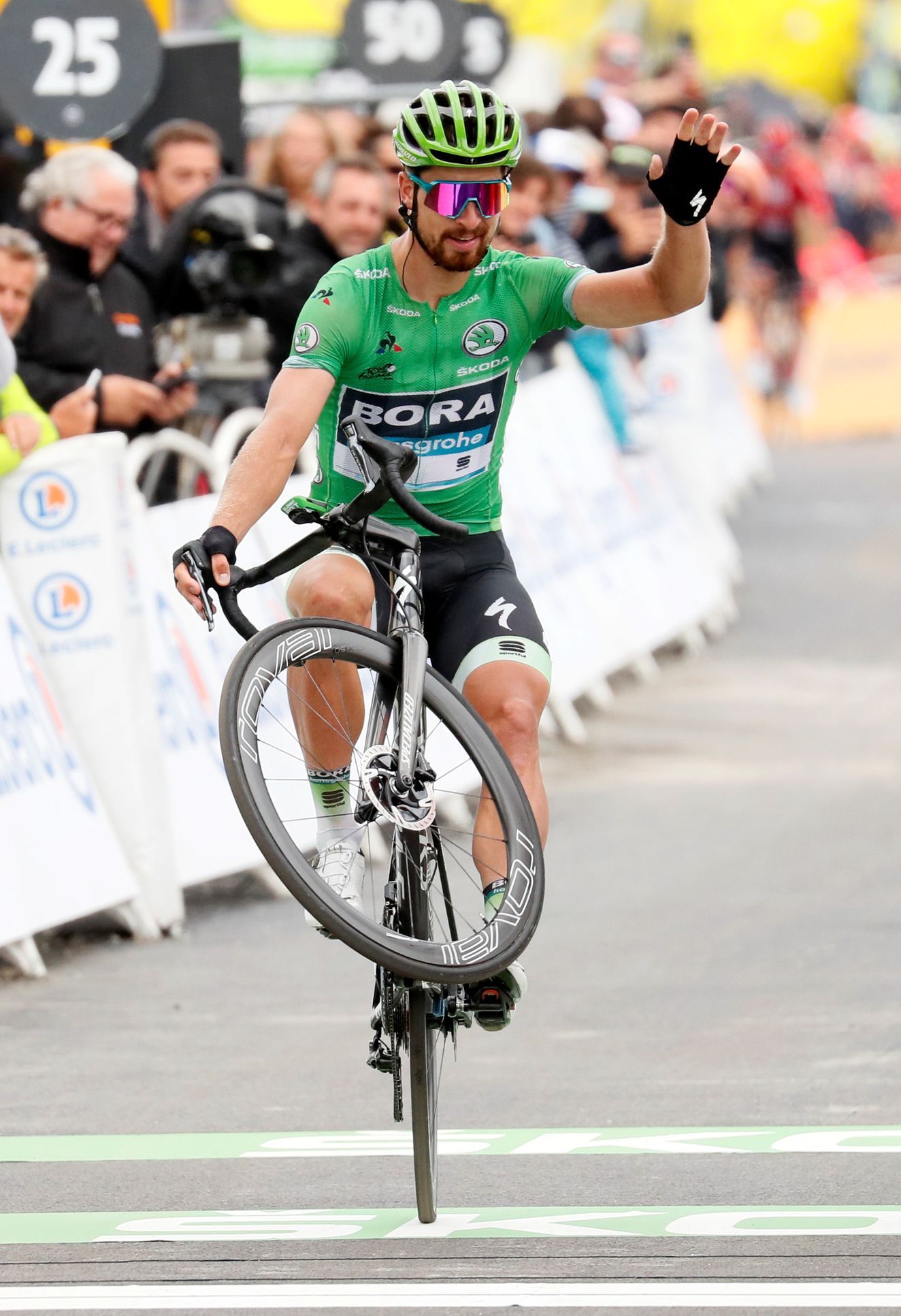 Sagan won the premiere at Giru after more than a year of victory