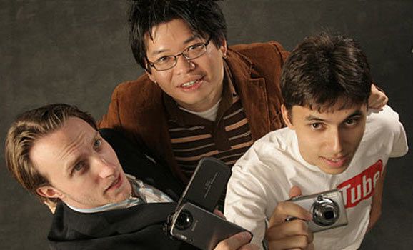 Zakladatelé Youtube Chad Hurley, Steve Chen a Jawed Karim. | Foto: newmediarockstars.com