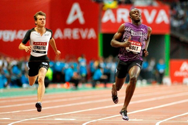 Souboj dvou nejrychlejších mužů této atletické sezony vyhrál na Diamantové lize v Paříži Jamajčan Usain Bolt. | Foto: Reuters