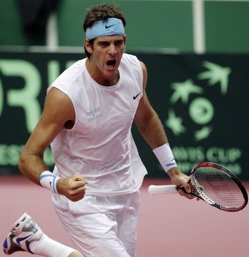 Juan Martín del Potro porazil Tomáše Berdycha ve třech setech | Foto: Sport