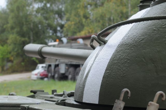 Tank, který bude vystavený při 40. výročí srpnové invaze | Foto: Jiří Reichl, ÚSTR