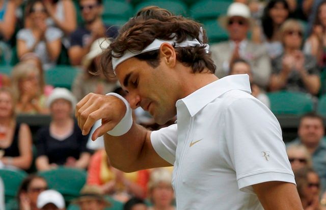 Naopak Roger Federer se trápil. | Foto: Reuters