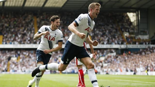 Především defenzivu má v popisu práce také Eric Dier. Dvaadvacetiletý záložník Tottenhamu se dostal do výběru Roye Hodgsona a bude čekat na svou šanci v dresu Albionu. | Foto: Reuters