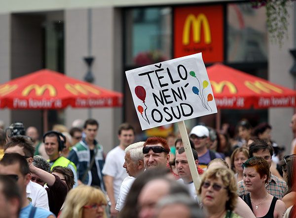 Queer Parade v Brně. | Foto: Tomáš Adamec, Aktuálně.cz