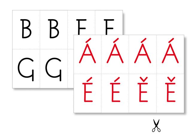 Jiná písmenka než jejich rodiče si od září vystřihují děti na 40 školách v republice. | Foto: Aktuálně.cz