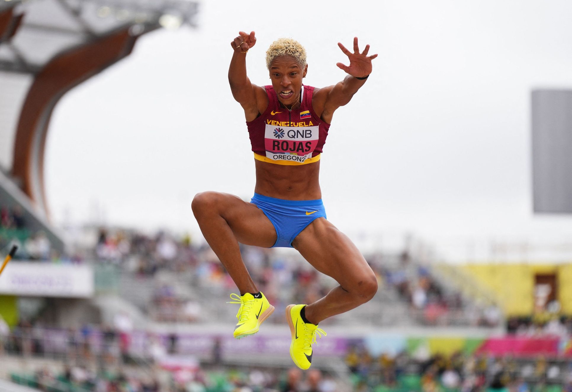 Rojas is the first female athlete to win her third triple jump world title.  He was dissatisfied