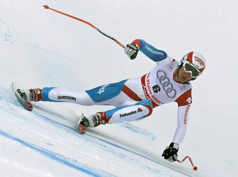 Carlo Janka. Po prvním kole pátečního obřího slalomu vedl. | Foto: Reuters