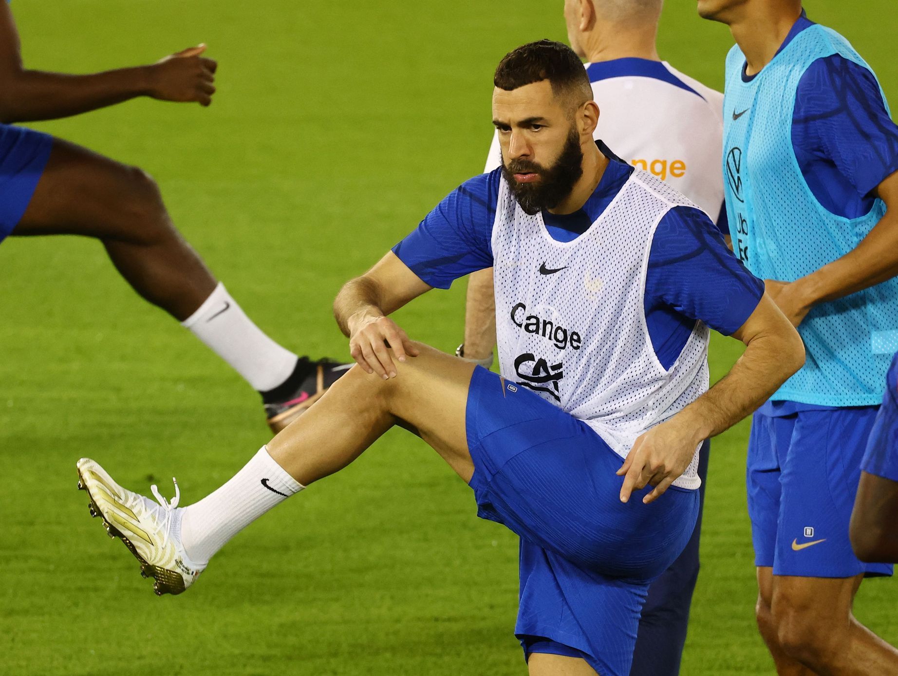 Weak favorite.  French star Benzema will not play at the World Cup