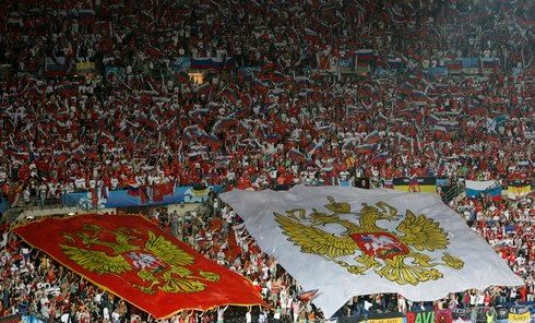 V hledišti však měli převahu ruští fanoušci. | Foto: Reuters