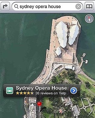 Kde se nachází Opera v Sydney, Apple zřejmě nemá úplně jasno. | Foto: The Sydney Morning Herald