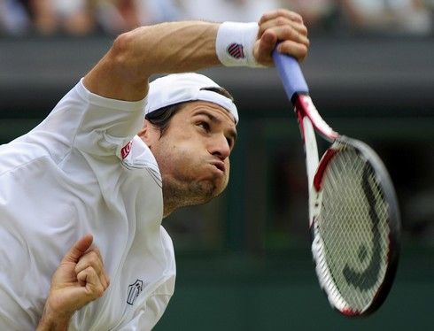 Tommy Haas se snažil držet s Federerem krok | Foto: Sport