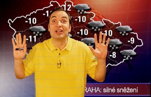Nestyda: Jiří Macháček jako moderátor počasí | Foto: Falcon