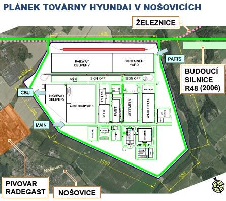 Jak by měl vypadat areál automobilky Huyndai v průmyslové zóně v Nošovicích (zdroj: Moravskoslezský kraj) | Foto: Aktuálně.cz