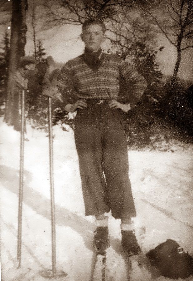 "Můj děda na běžkách." | Foto: Archiv Jitky Eisnerové