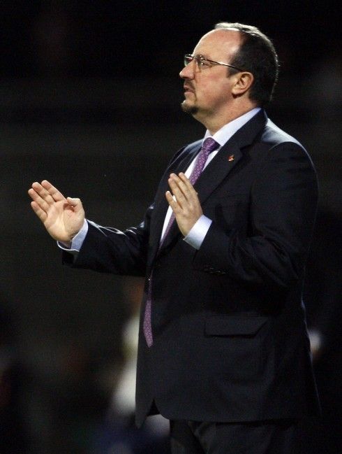 Rafael Benitez byl v zápase s Lyonem pod tlakem | Foto: Sport