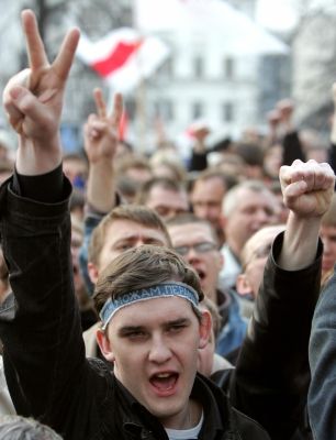 Demonstranti v Minsku | Foto: Reuters