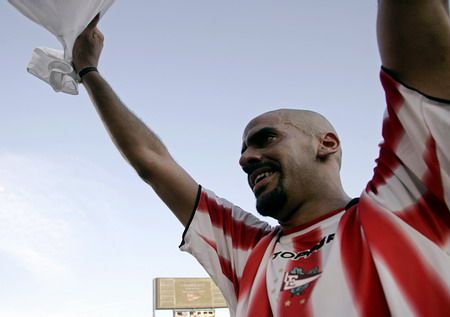 Juan Sebastián Verón v dresu Estudiantes. | Foto: Reuters