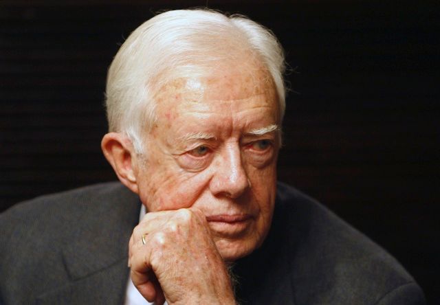 Jimmy Carter v Jeruzelémě. | Foto: Reuters