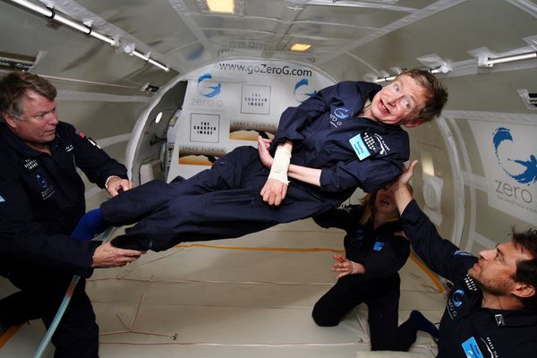 Fyzik Hawking ve stavu beztíže. | Foto: Zero Gravity