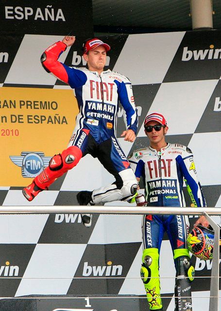 Jorge Lorenzo slaví | Foto: Reuters