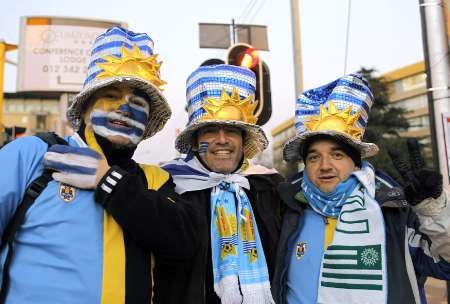 Fanoušci Uruguaje | Foto: Reuters