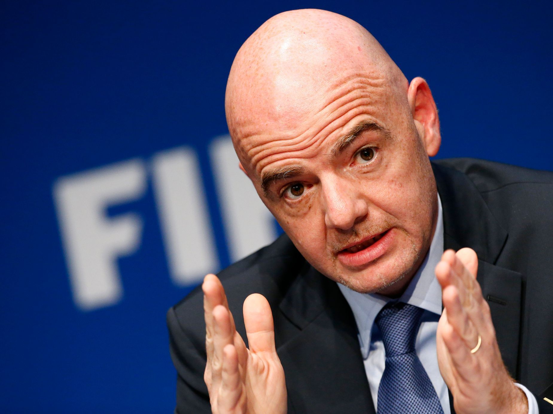 Infantino is the hideous face of soccer, says Neville.  He called his words a scandal