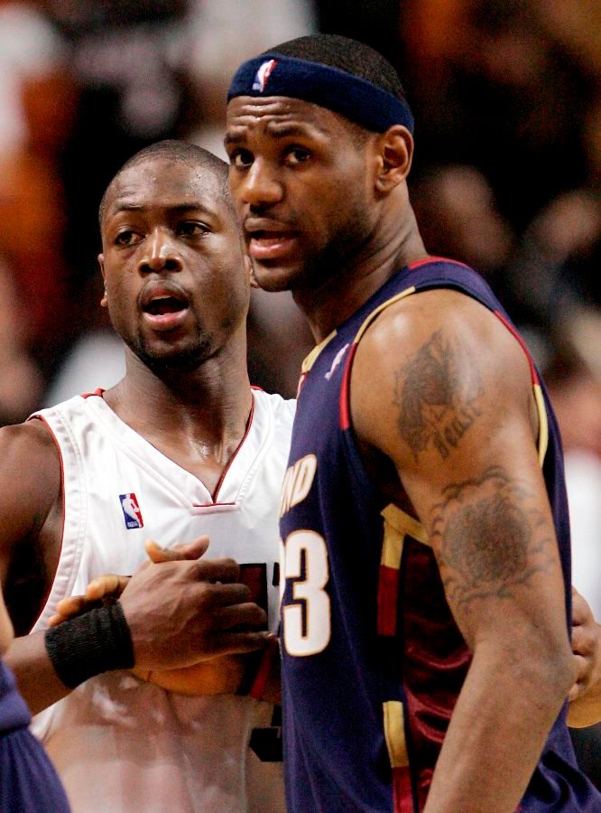 Lebron James a Dwyane Wade | Foto: Reuters