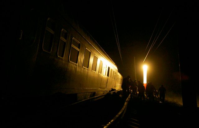 Vykolejený Něvskij Express | Foto: Reuters