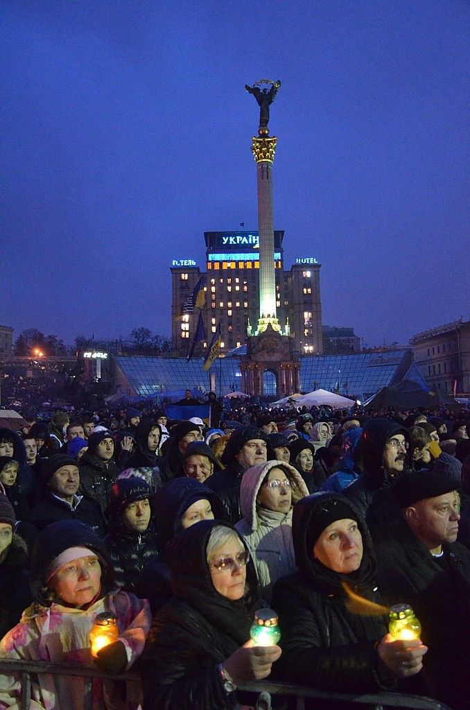 Po tři měsíce přicházeli lidé na náměstí Nezávislosti aby svrhli režim. | Foto: Ivo Dokoupil