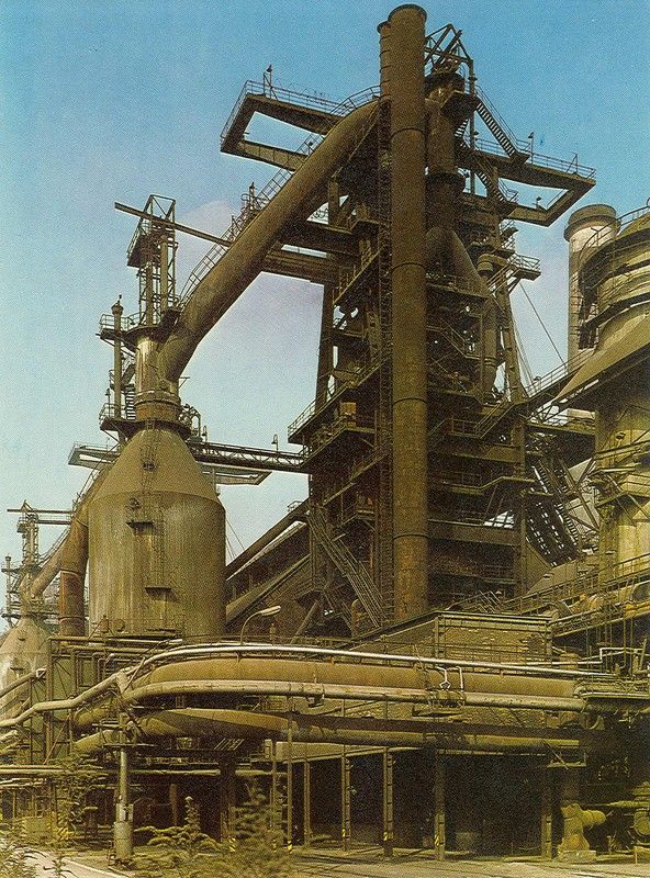 Vysoká pec (1975). | Foto: Akreditovaný archiv ArcelorMittal Ostrava a.s.