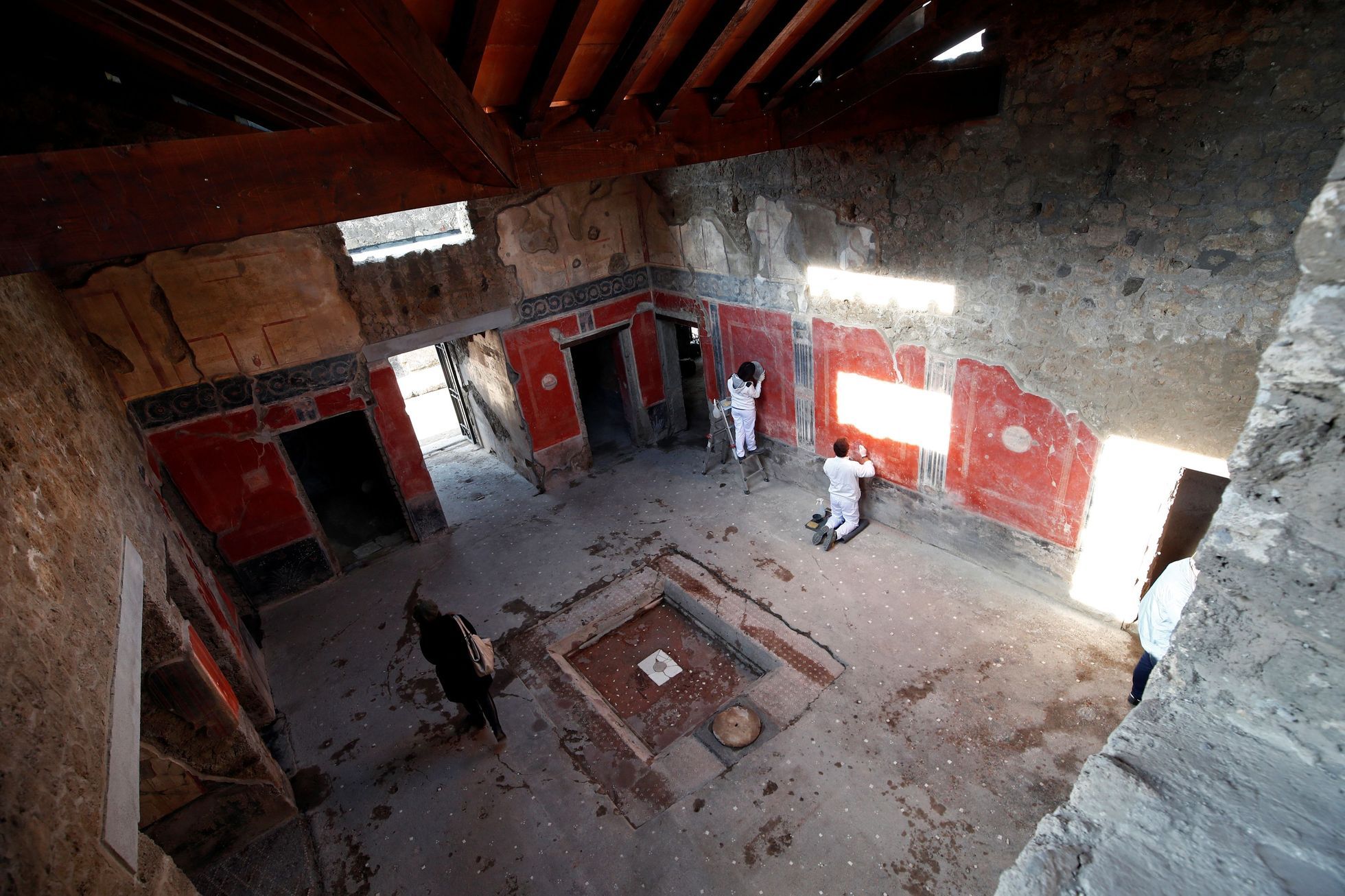 The woman returned artifacts from Pompeii, which she stole 15 years ago.  They were unlucky