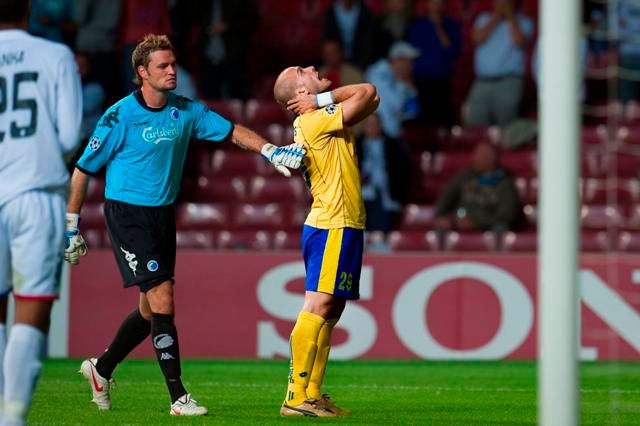 Nektarios Alexandrou z Apoelu se v Kodani neprosadil. | Foto: Reuters