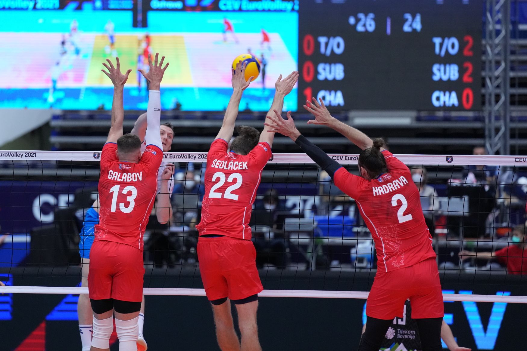 Czech sensation at the beginning of the European Championships.  The volleyball players defeated the Slovenian silver defender