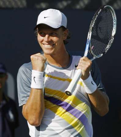 Tomáš Berdych byl jediným českým tenistou ve dvouhře, který postoupil na US Open do osmifinále | Foto: Reuters